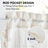 Farmhouse Linen Tier Curtains - Fringed Semi Sheer Kitchen Set
