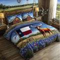 Longhorn Cattle 3-Piece Quilted Bedding Set GFTOTL3053
