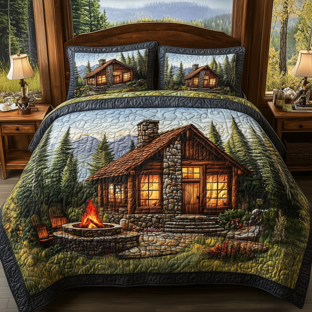 Cozy Harmony 3-Piece Quilted Bedding Set GFTONL3803