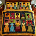 Melanin 3-Piece Quilted Bedding Set GFTOMA847