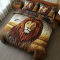 Majestic Lion 3-Piece Quilted Bedding Set GFTOTP7021