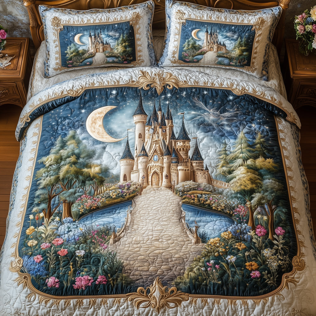 Fairytale Castle 3-Piece Quilted Bedding Set GFTOTL3262