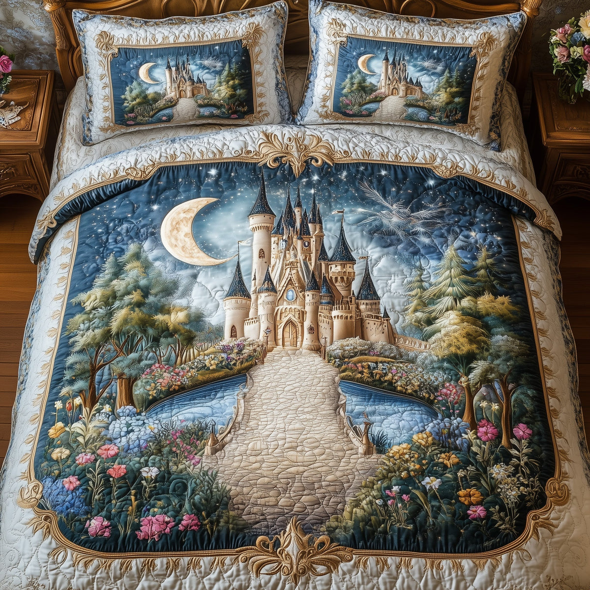 Fairytale Castle 3-Piece Quilted Bedding Set GFTOTL3262