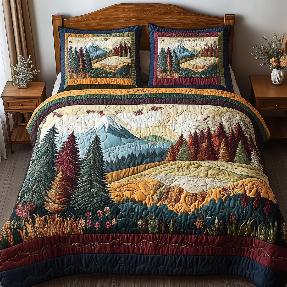 Forest Vibe 3-Piece Quilted Bedding Set GFTONL3683