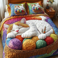 Yarn  3-Piece Quilted Bedding Set GFTONT154