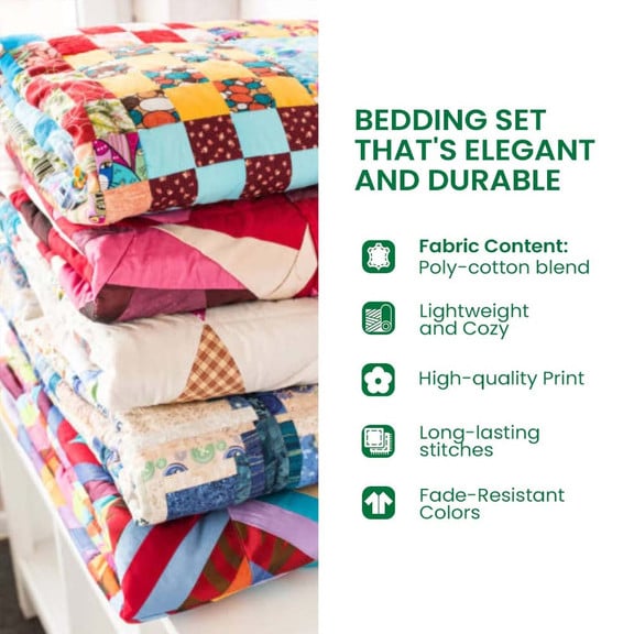 Springtime Cardinal 3-Piece Quilted Bedding Set GFTOHD6328