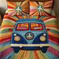 Peace Sign 3-Piece Quilted Bedding Set GFTOTP4474