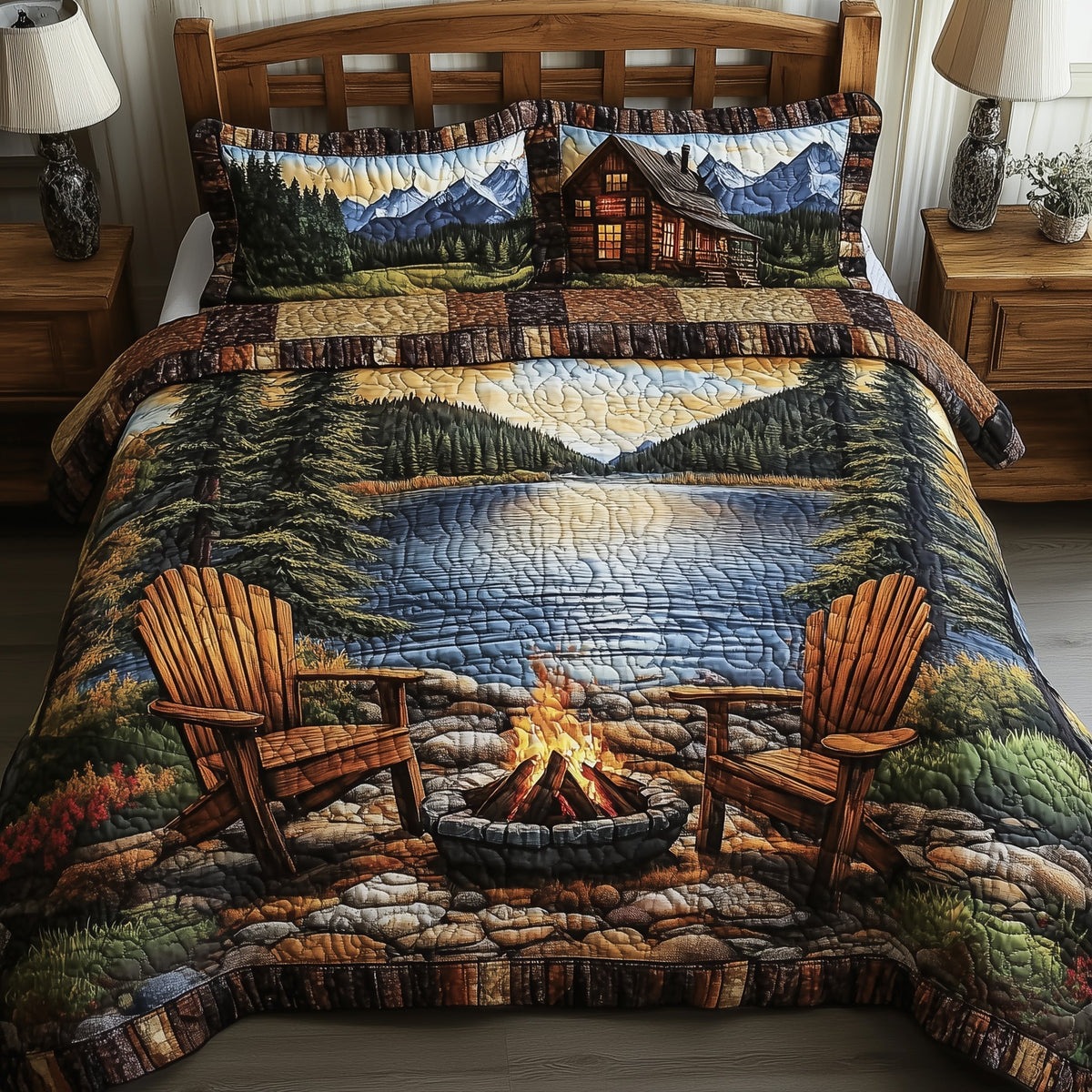 Cozy Harmony 3-Piece Quilted Bedding Set GFTONL3794