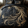 Elegant Dark Horse 3-Piece Quilted Bedding Set GFTOTP6074