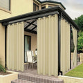 Waterproof Outdoor Patio Curtain - Polyester Privacy Drape for Porch