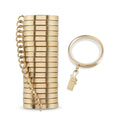Metal Curtain Rings Brushed Gold for 1-1.25 Inch Rods - 18 Pack