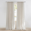 Linen Blend Privacy Curtains - Farmhouse Drapes for Bedroom