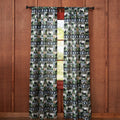 Moose Lodge Curtain Pair Rustic Linen-Look Semi-Sheer Window Drapes