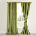 Velvet Blackout Curtains - Luxury Room Darkening Drapes for Bedroom