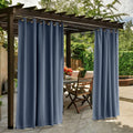 Waterproof Outdoor Curtains - Thermal Blackout Drapes for Porch & Patio