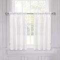 Farmhouse Linen Cafe Tier Curtains with Tassels - 26x36 Kitchen Set
