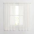 Sheer Voile Curtains Rod Pocket Light Filtering Panels for Living Room