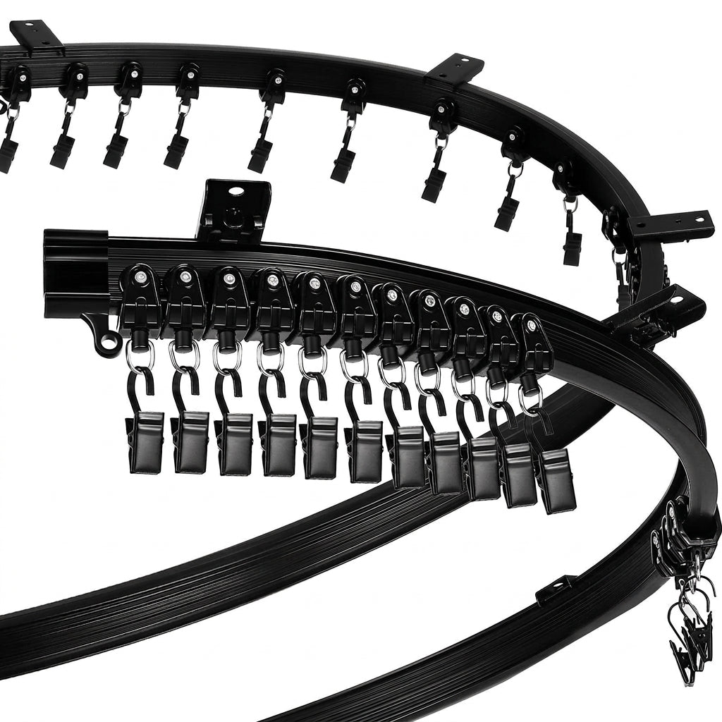 5m Bendable Ceiling Curtain Track Flexible Rail for Bay Windows