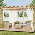 Outdoor Sheer Privacy Curtains - Waterproof UV Drapes for Patio